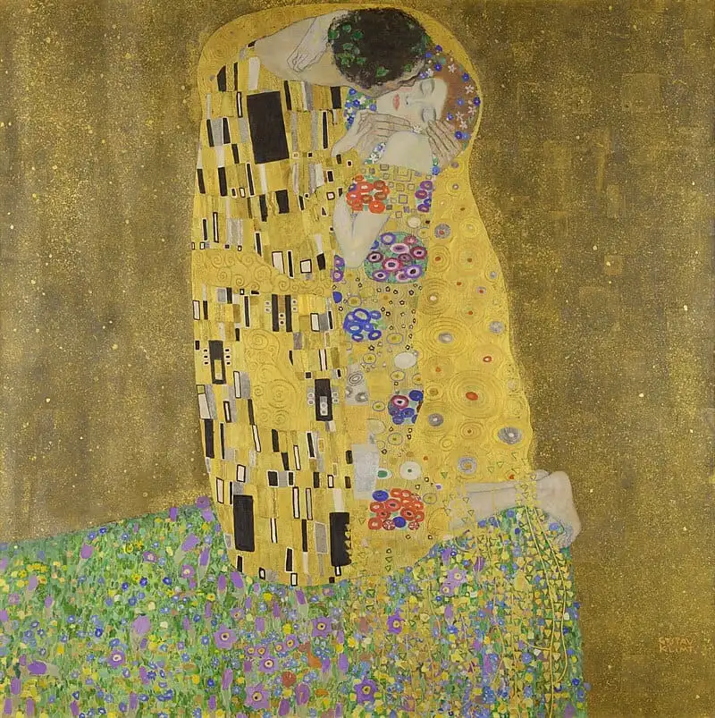 The Kiss, Gustav Klimt, 1908